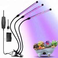 Super Adjustable 27W 54 LED Bulbs led bar grow light with Red, Blue Spectrum, 3/6/12H Timer Grow Lights for Indoor Plants